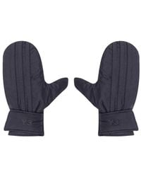 Y-3 - Y-3 Black Mittens With Logo - Lyst