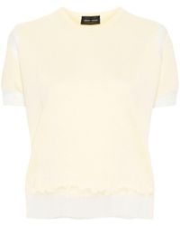 Roberto Collina - Short Sleeve Jersey With Mesh Inserts - Lyst