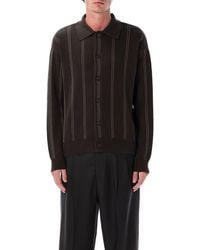 mfpen - Biscuit Stripe Formal Cotton Cardigan - Lyst