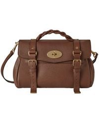 Mulberry - 'Alexa Heavy' Top Handle Bag With Twist-Lock Closure - Lyst