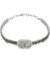 Gucci Crystal Necklace - Metallic