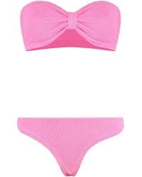 Hunza G - Jean Plain Color Bikini - Lyst