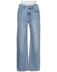 Alexander Wang - Straight Jeans With Layered Design - Lyst