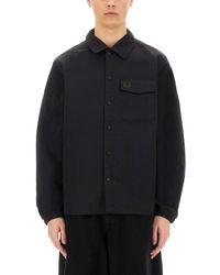 Fred Perry - Jacket With Snap Buttons - Lyst