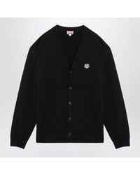 KENZO - Cardigan With Logo Patch - Lyst