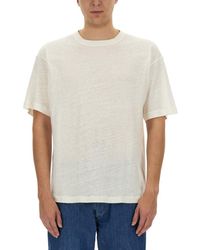 YMC - Cotton And Linen T-Shirt - Lyst