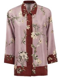 Max Mara - Fashion - Patterned Silk Shirt - Lyst