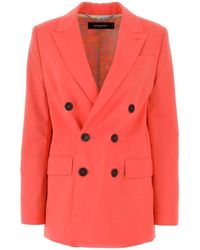 DSquared² - Dsquared Coral Stretch Polyester Blend New York Blazer - Lyst