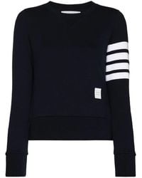 Thom Browne - Sweatshirt With Striped Detail - Lyst