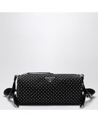 Prada - Mini Re-Nylon Shoulder Handbag With Studs - Lyst