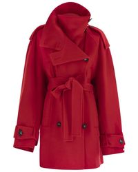 Sportmax - Bouquet1234 - Short Wool Trench Coat - Lyst