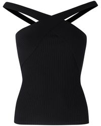 MSGM - Ribbed Knit Top - Lyst