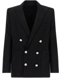 Balmain - Grain De Poudre Blazer - Lyst