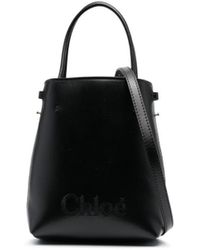 Chloé - Chloé Sense Micro Leather Bucket Bag - Lyst