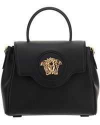 Versace - 'La Medusa' Handbag With Logo Detail - Lyst