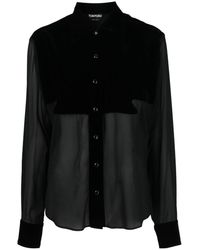 Tom Ford - Silk Georgette Shirt - Lyst