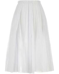 Jil Sander - Organdy Skirt - Lyst
