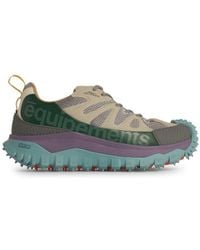 Moncler - 'Trailgrip' Leather Blend Sneakers - Lyst