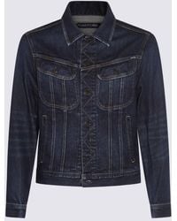 Tom Ford - Dark Cotton Denim Jacket - Lyst