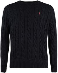 Ralph Lauren - Huntsman Cotton Cable-Knit Sweater - Lyst