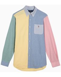 Polo Ralph Lauren - Multicoloured Patchwork Oxford Shirt - Lyst