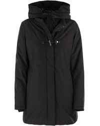 Fay - Technical Gabardine Toggle Coat - Lyst