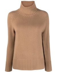 Womens Jumpers and knitwear Max Mara Jumpers and knitwear Max Mara Farneto Mockneck Cashmere Sweater in White Save 30% 