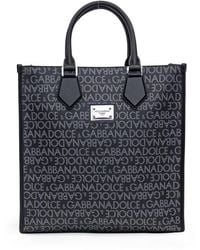 Dolce & Gabbana - Jacquard Shopping Bag - Lyst