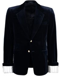 Gucci - Single-Breasted Velvet Jacket For - Lyst