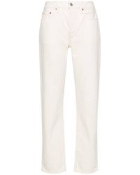 Levi's - High-Waisted Cotton Crop 501 Jeans - Lyst