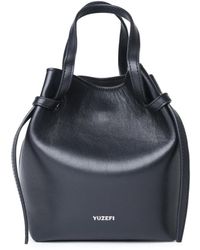 Yuzefi - 'bulb' Black Leather Bag - Lyst