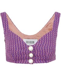 Greta Boldini Wool Top - Purple