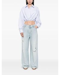 Golden Goose - Journey W's Melody Boyfriend Pant Destoyed Bleached Denim - Lyst