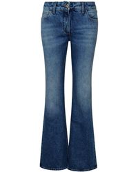 Off-White c/o Virgil Abloh - Flare Blue Cotton Jeans - Lyst