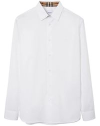 Burberry - Logo Cotton Shirt - Lyst