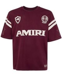 Amiri - Sport Oversized Cotton-Jersey T-Shirt - Lyst