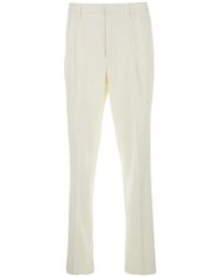 Lardini - Tailored Trousers With Double Pence - Lyst