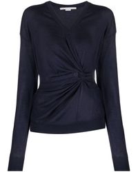 Stella McCartney - Gathered Knitted Top - Lyst