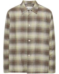 Our Legacy - Box Checked Shirt - Men's - Cotton/linen/flax - Lyst