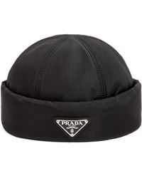 Prada Nylon Padded Hat - Black