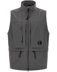 C.P. Company - 'Cp Shell Hooded' Vest - Lyst