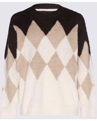 Sacai - Acai Cotton Check Sweater - Lyst