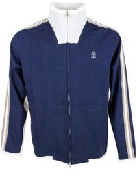 Brunello Cucinelli - Sweaters Blue - Lyst