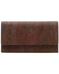 Etro - Paisley Wallet With Strap - Lyst