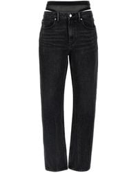 Alexander Wang - Slit Hem Prestyle Hotfix Mesh Undie' Jeans - Lyst
