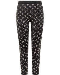 Marine Serre - Leggings With Crescent Moon Decoration - Lyst
