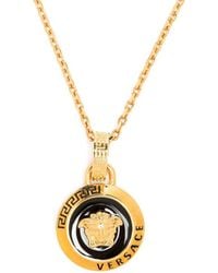 Versace - Gold Medusa Necklace - Lyst