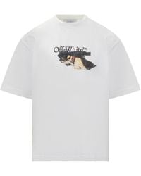 Off-White c/o Virgil Abloh - T-Shirt With Logo And Graphic Print - Lyst