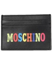 Moschino Canvas Illustrated Animals Small Wallet for Men Mens Wallets and cardholders Moschino Wallets and cardholders 