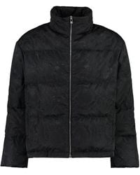 Versace - Jacquard Full Zip Down Jacket For Fw23 - Lyst